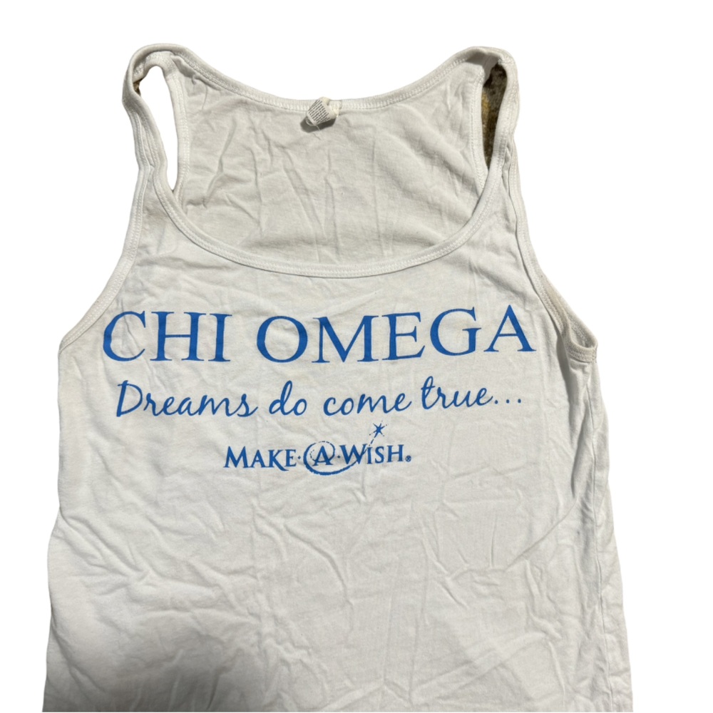 Chi Omega Make A Wish Tank Top Small Good Condition